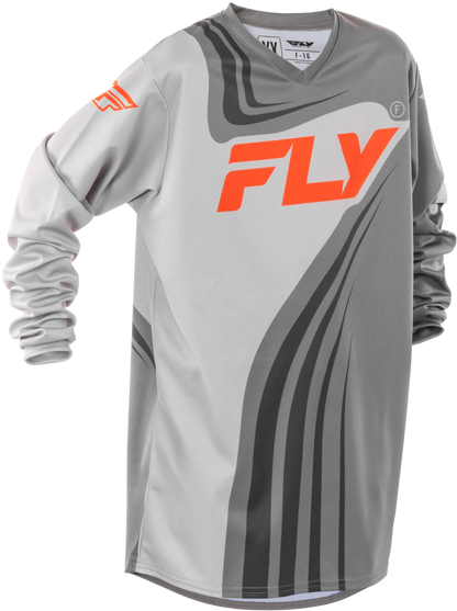 Youth F 16 Jersey Grey/Orange Yxl