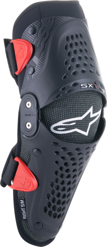 Sx 1 Youth Knee Protector Black/Red Sm/Md