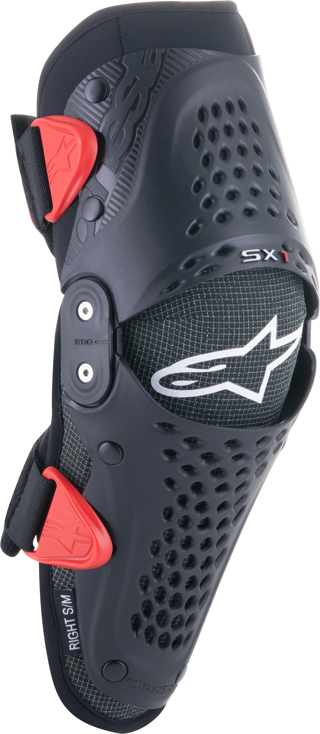 Sx 1 Youth Knee Protector Black/Red Lg/Xl