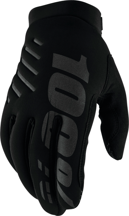 100% Brisker Youth Cold Weather Gloves - Black
