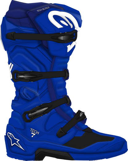 ALPINESTARS Tech 7 Boots - Blue - US 12 / EU 47 2012025-70-12