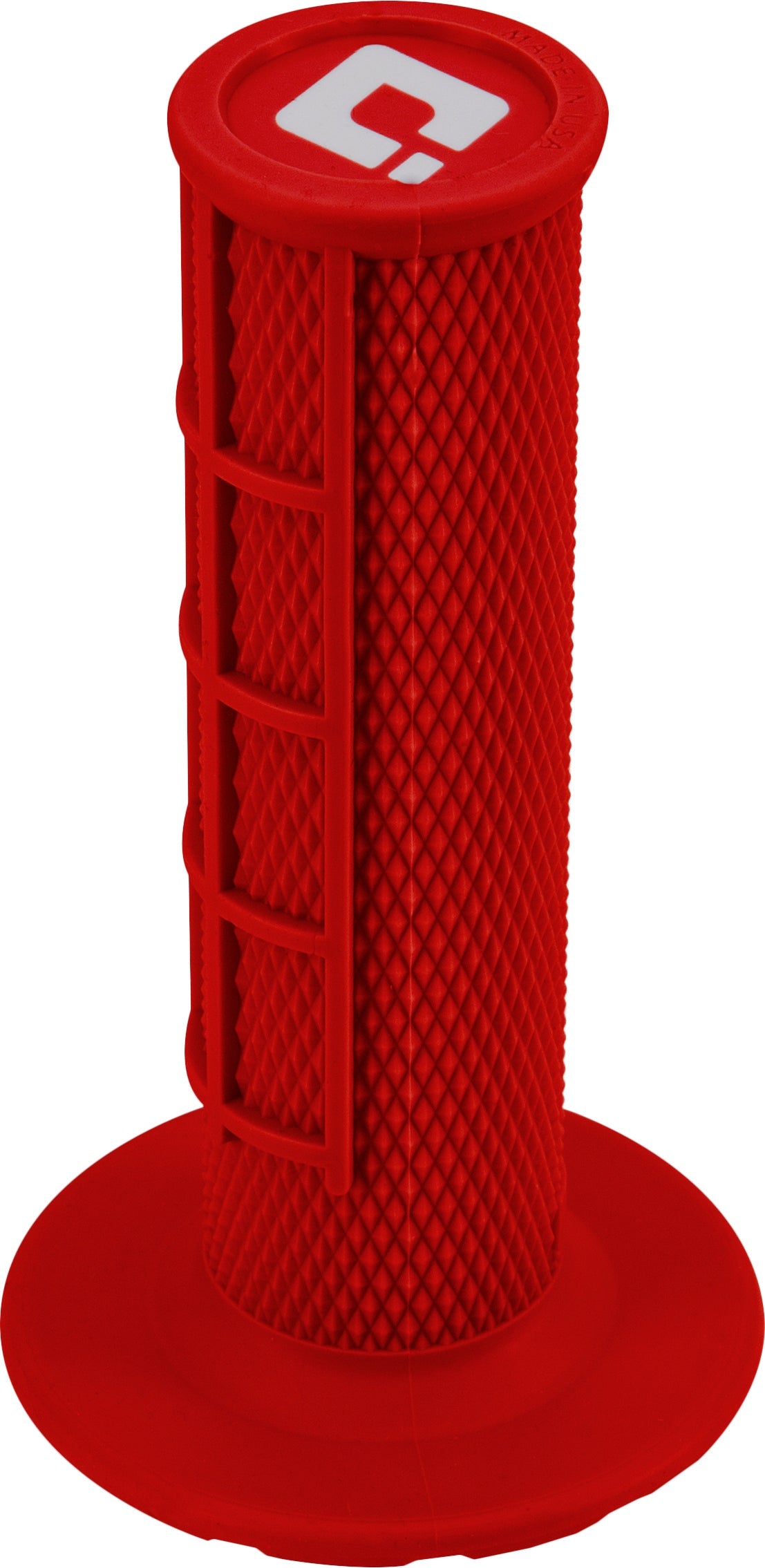 ODI Half Waffle Lock On Grip - Red