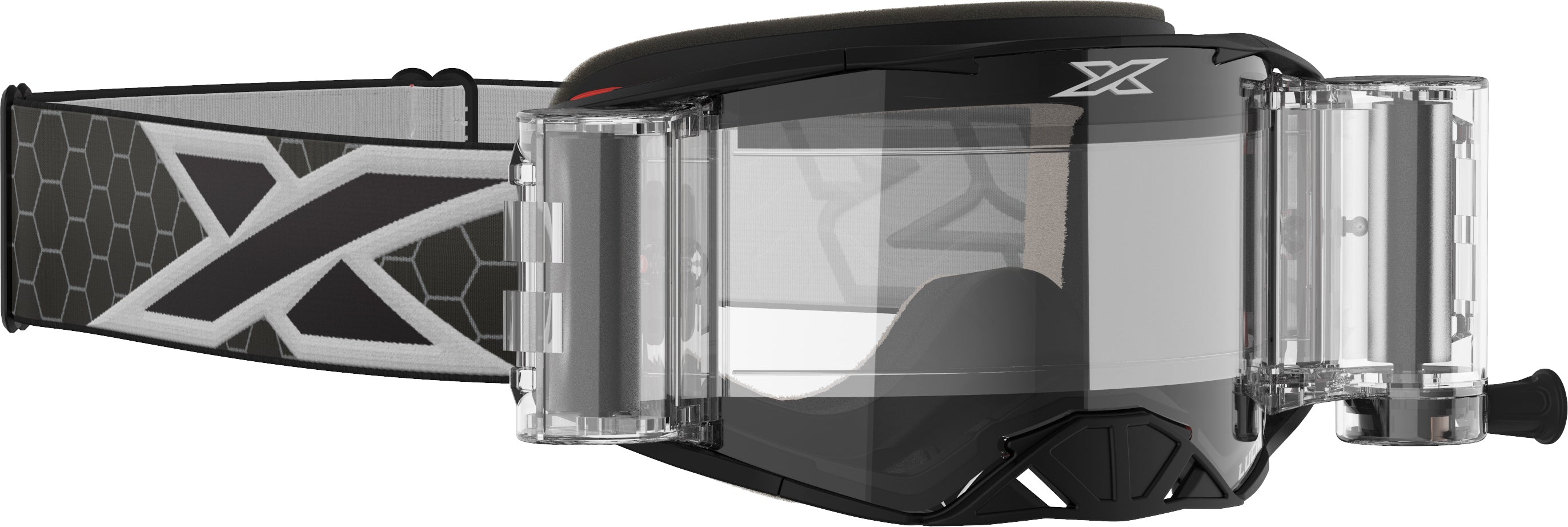 Lucid Goggle Race Pack Black/White Zip Off Clear