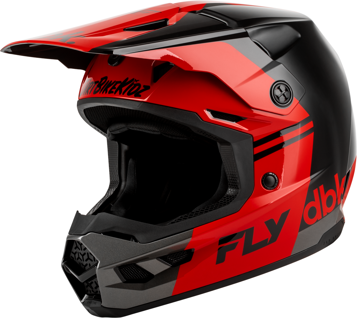 Kinetic Dbk Helmet Black/Red/Grey 2x