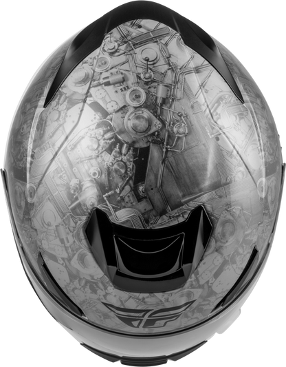 Sentinel Mech Helmet Black/White/Grey Lg