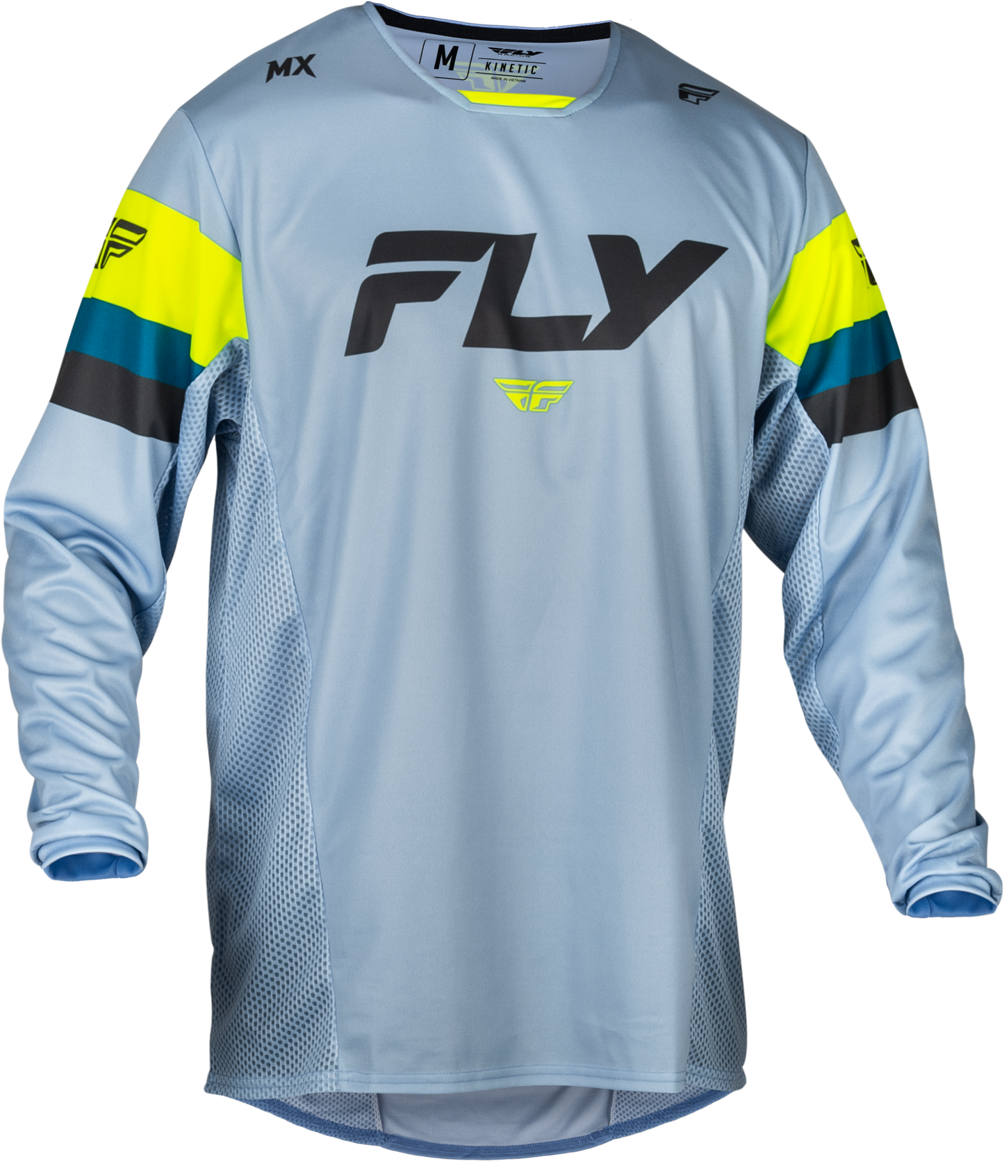 Youth Kinetic Prix Jersey Ice Grey/Charcoal/Hi Vis Ym