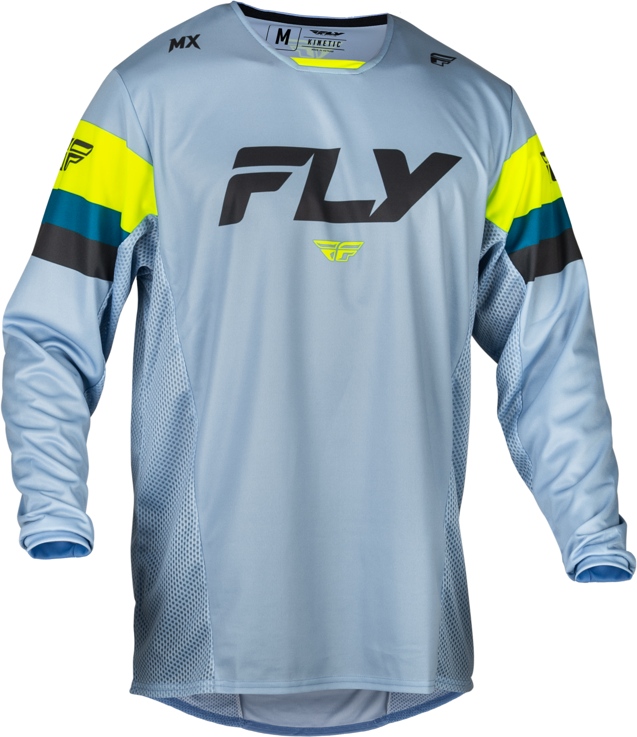 Youth Kinetic Prix Jersey Ice Grey/Charcoal/Hi Vis Ym