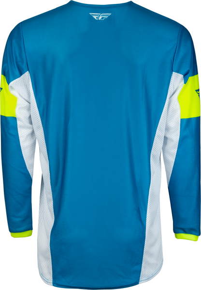 Yth Kinetic Mesh Khaos Jersey Blue/White/Hi Vis Yl