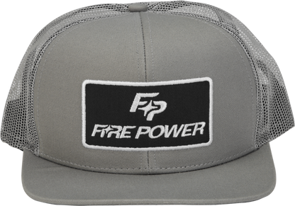 Flat Bill Patch Hat Grey