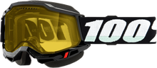 Accuri 2 Snowmobile Goggle Black W/ Yellow Lens