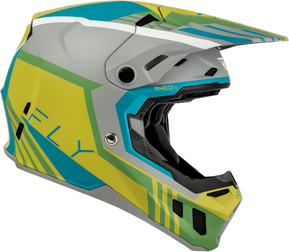 Formula Cc Strike Helmet Matte Grey/Green/Teal Xs