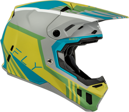 Formula Cc Strike Helmet Matte Grey/Green/Teal Md
