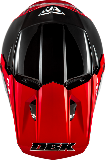 Kinetic Dbk Helmet Black/Red/Grey Lg