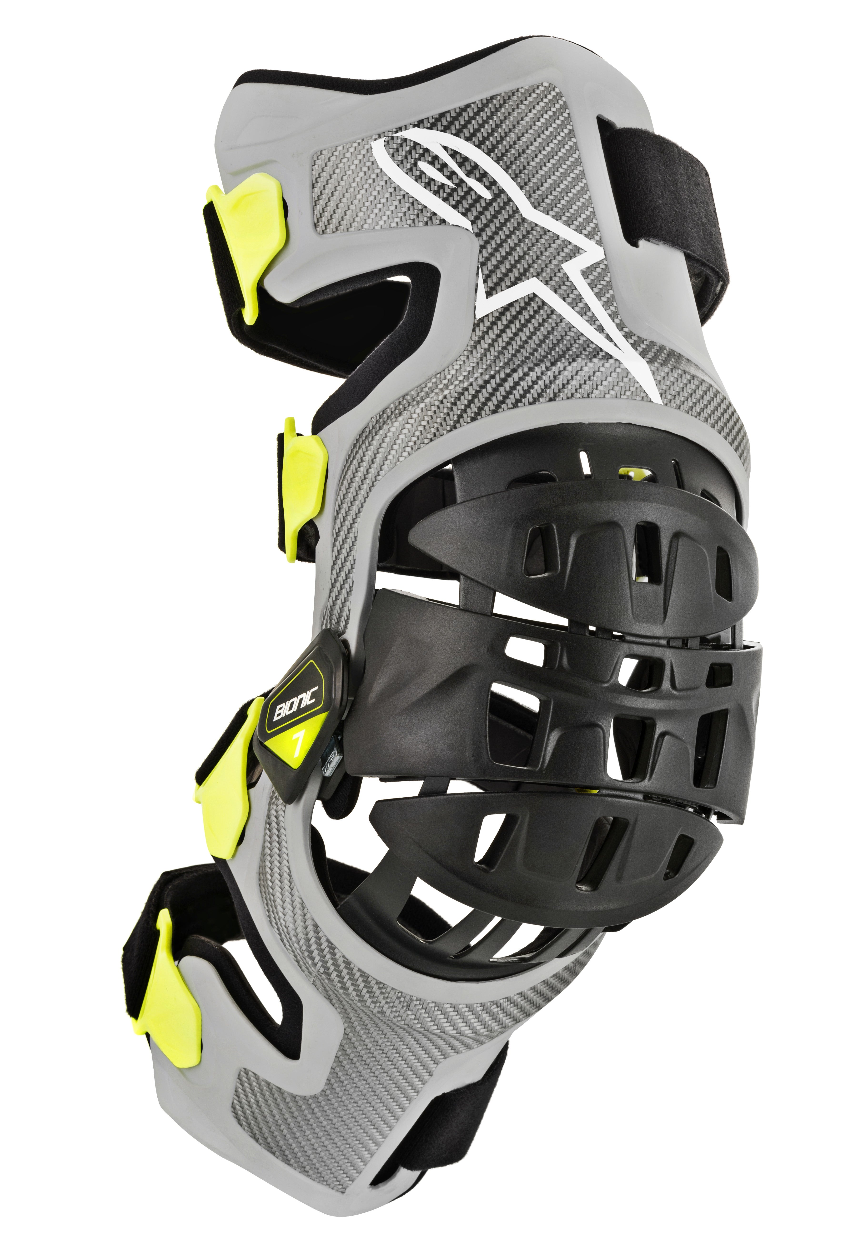 Bionic 7 Knee Set Silver/Yellow Xl