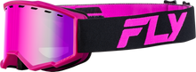 Yth Focus Snow Goggle Blk/Pink W/ Pink Mirror/Rose Lens