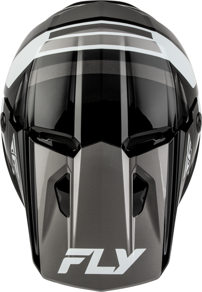 Youth Kinetic Scrap Helmet Black/White/Grey Ym