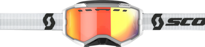 Fury Goggle Snow Cross Ls White W/Red Chrome