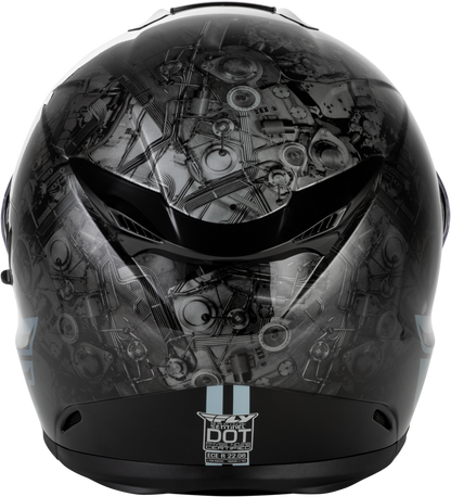 Sentinel Mech Helmet Black/Grey/Red Xl