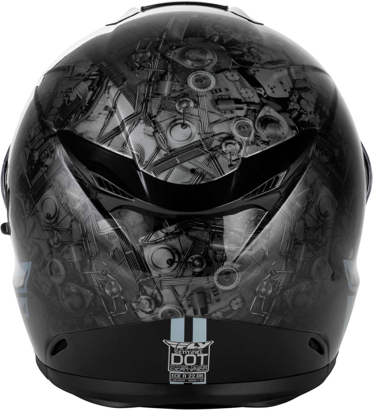 Sentinel Mech Helmet Black/Grey/Red Md