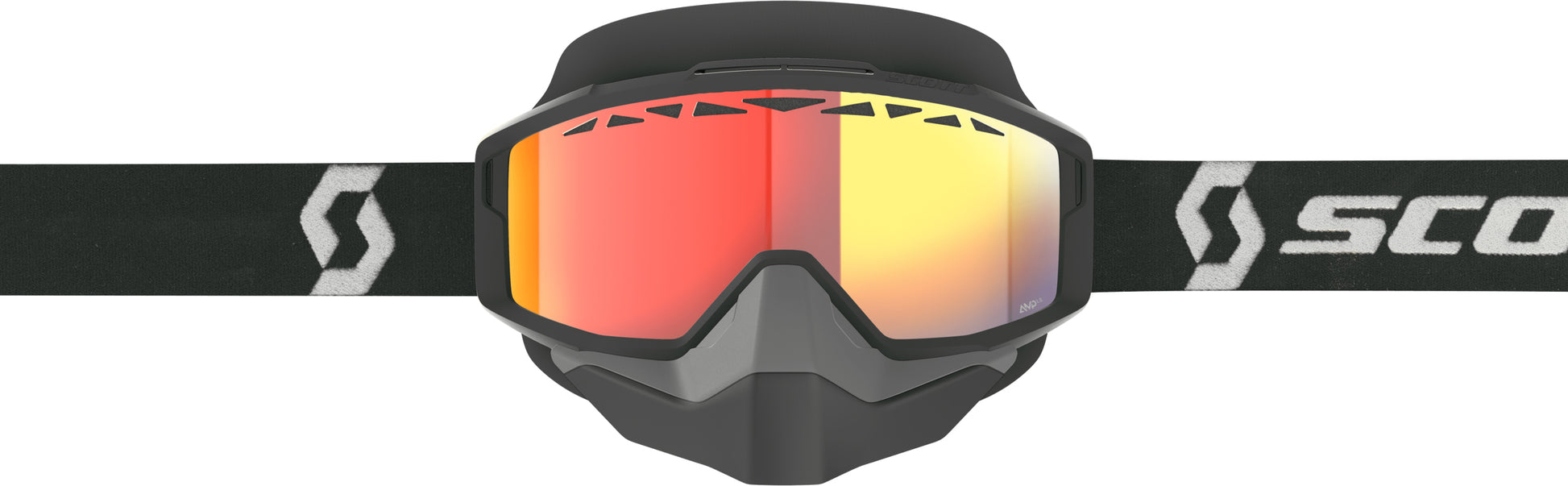 Split Otg Snwcrss Ls Goggle Blk/Wht Red Chrome