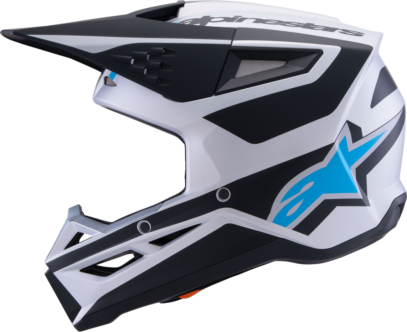 ALPINESTARS SM3 Helmet - Heat - Matte Silver/Blue/Black - Small 8301026-1949-S