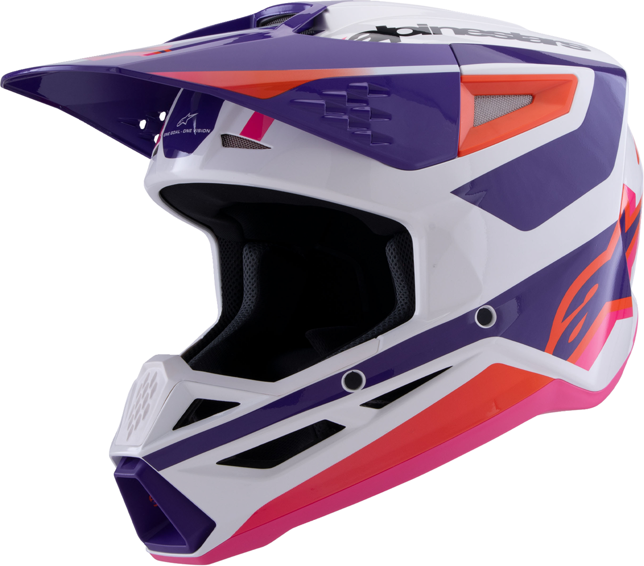 ALPINESTARS SM3 Helmet - Heat - Gloss White/Purple/Pink - 2XL 8301026-2052-XXL