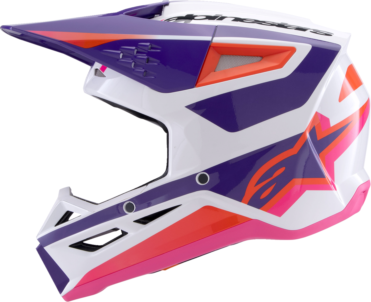 ALPINESTARS SM3 Helmet - Heat - Gloss White/Purple/Pink - XL 8301026-2052-XL