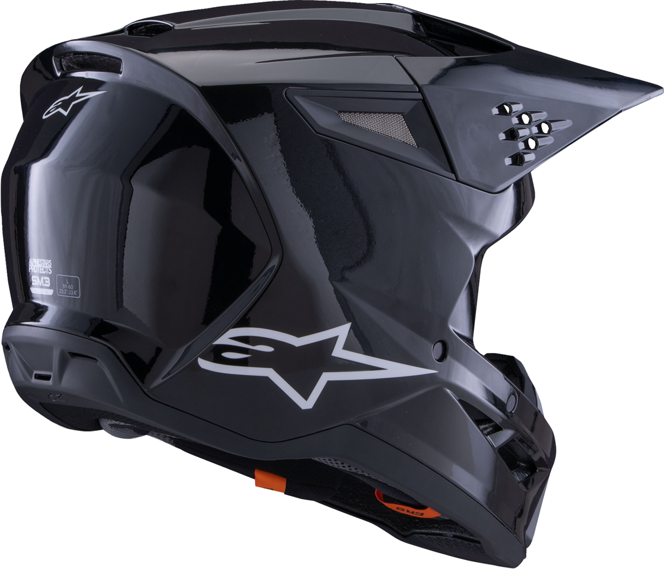 ALPINESTARS SM3 Helmet - Solid - Gloss Black - Small 8300326-1180-S
