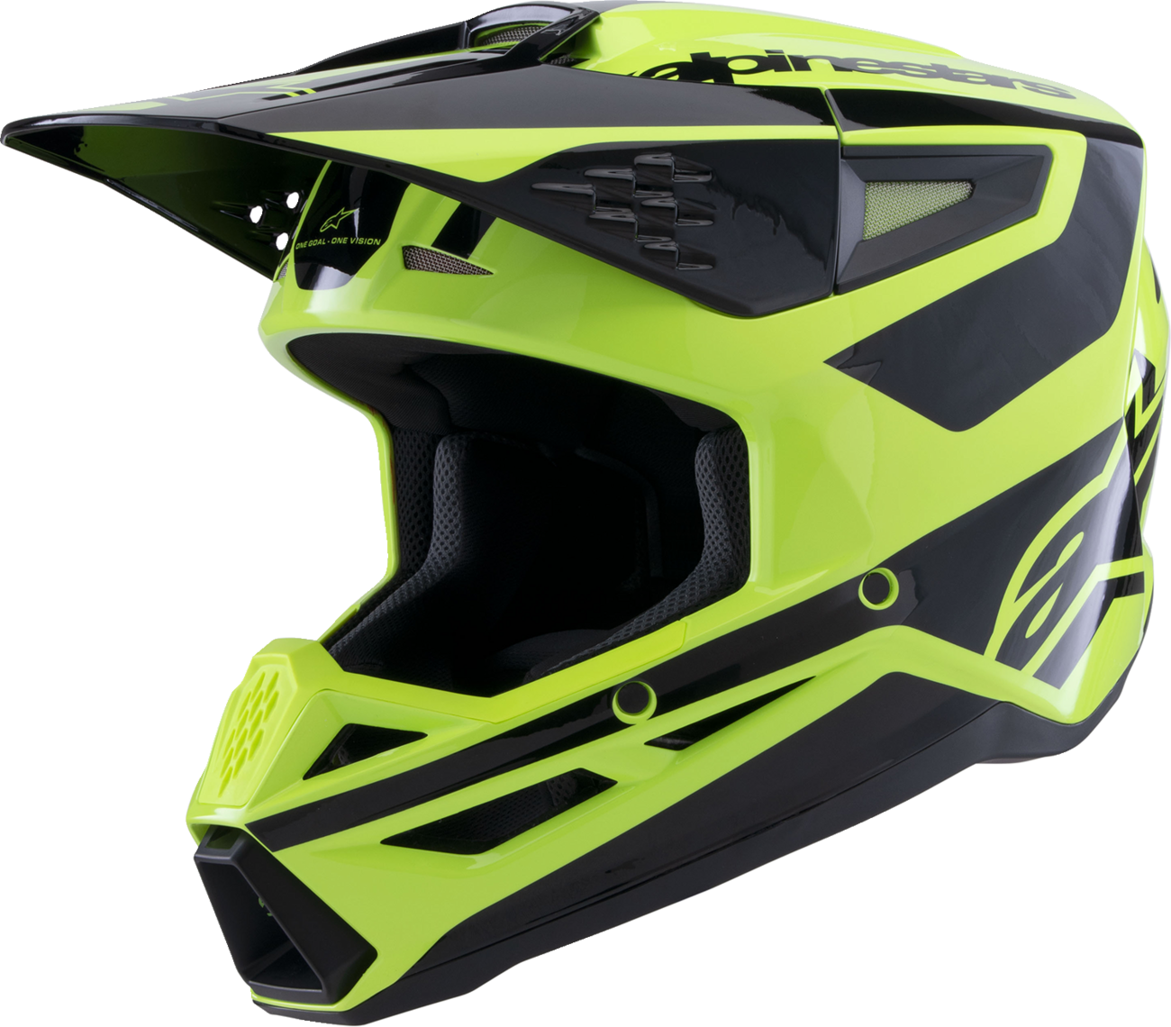 ALPINESTARS SM3 Helmet - Heat - Gloss Yellow Fluo/Black - Large 8301026-5011-L