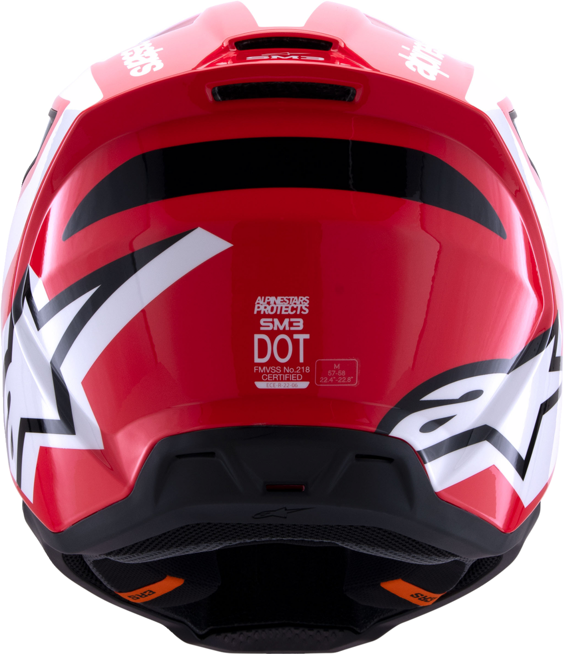 ALPINESTARS SM3 Helmet - Heat - Gloss Red/White/Black - 2XL 8301026-3126-XXL