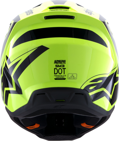 ALPINESTARS SM3 Helmet - Heat - Gloss Yellow Fluo/Black - XL 8301026-5011-XL