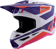 ALPINESTARS SM3 Helmet - Heat - Gloss White/Purple/Pink - Medium 8301026-2052-M
