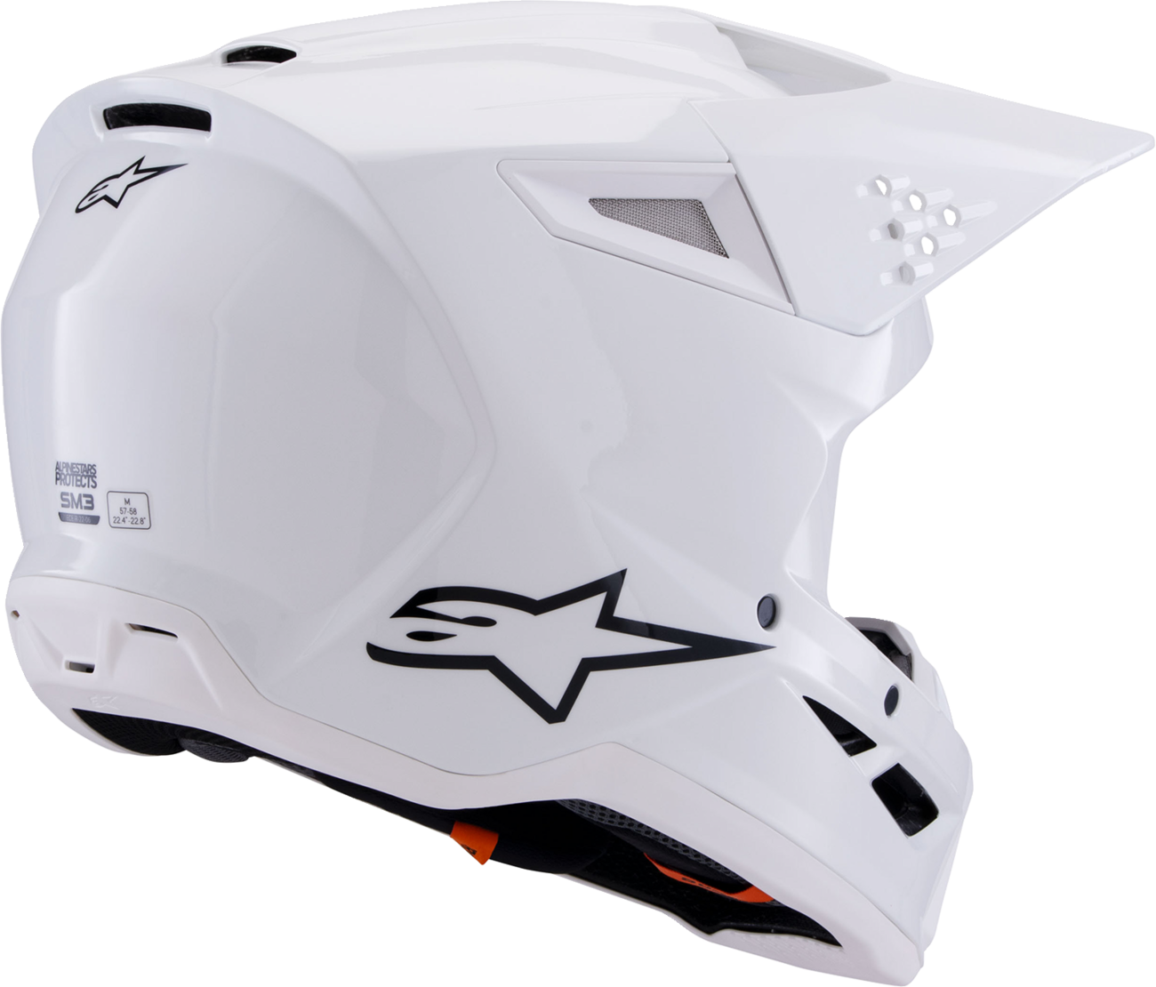ALPINESTARS SM3 Helmet - Solid - Gloss White - Large 8300326-2180-L