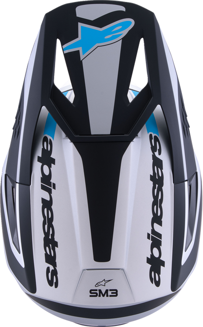 ALPINESTARS SM3 Helmet - Heat - Matte Silver/Blue/Black - Medium 8301026-1949-M