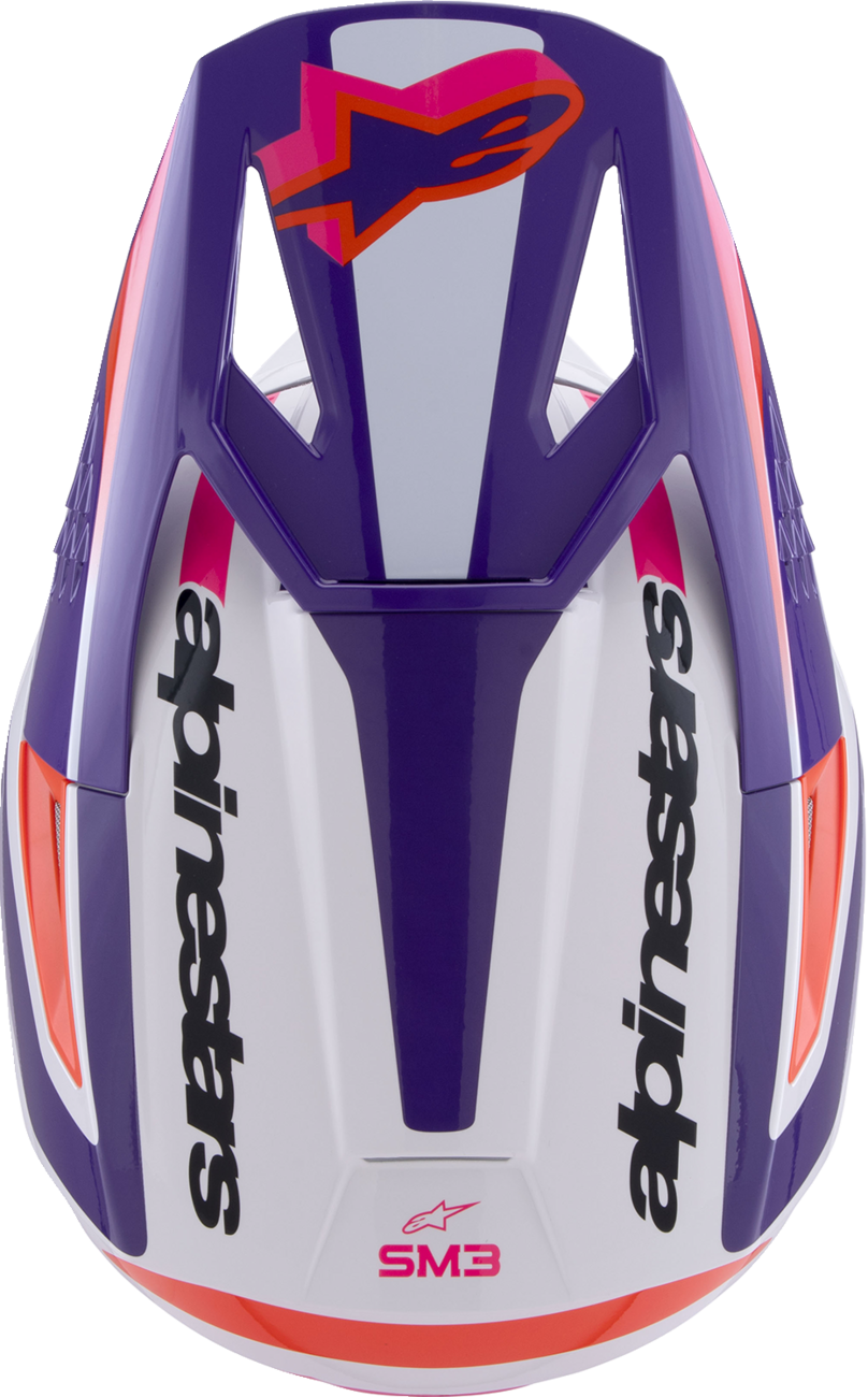 ALPINESTARS SM3 Helmet - Heat - Gloss White/Purple/Pink - 2XL 8301026-2052-XXL