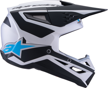 ALPINESTARS SM3 Helmet - Heat - Matte Silver/Blue/Black - 2XL 8301026-1949-XXL