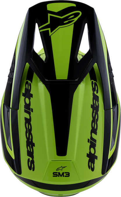 ALPINESTARS SM3 Helmet - Heat - Gloss Yellow Fluo/Black - 2XL 8301026-5011-XXL