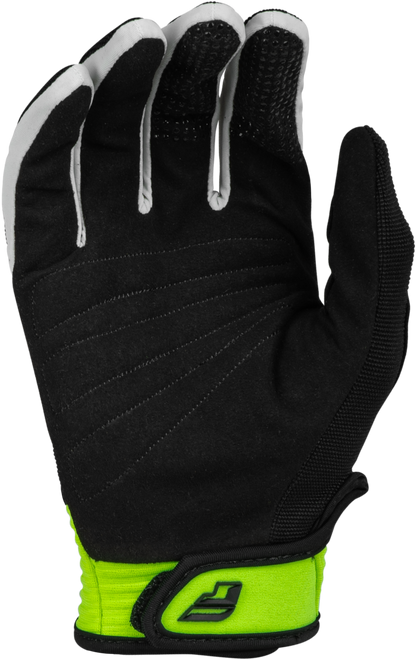 Youth F 16 Gloves Black/Neon Green Yxs