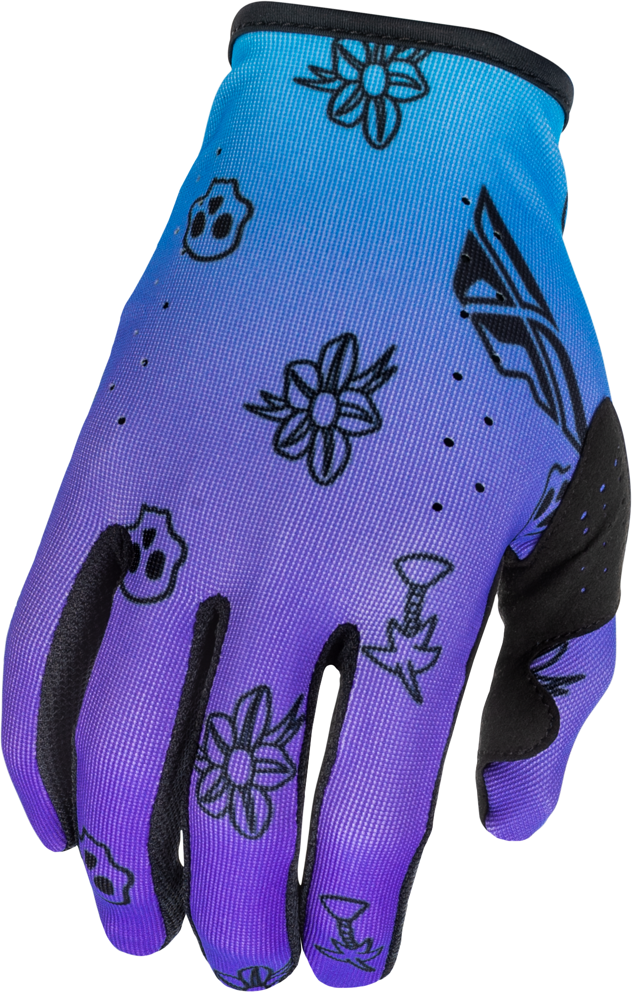 Lite Outline Gloves Purple/Blue/Black Md