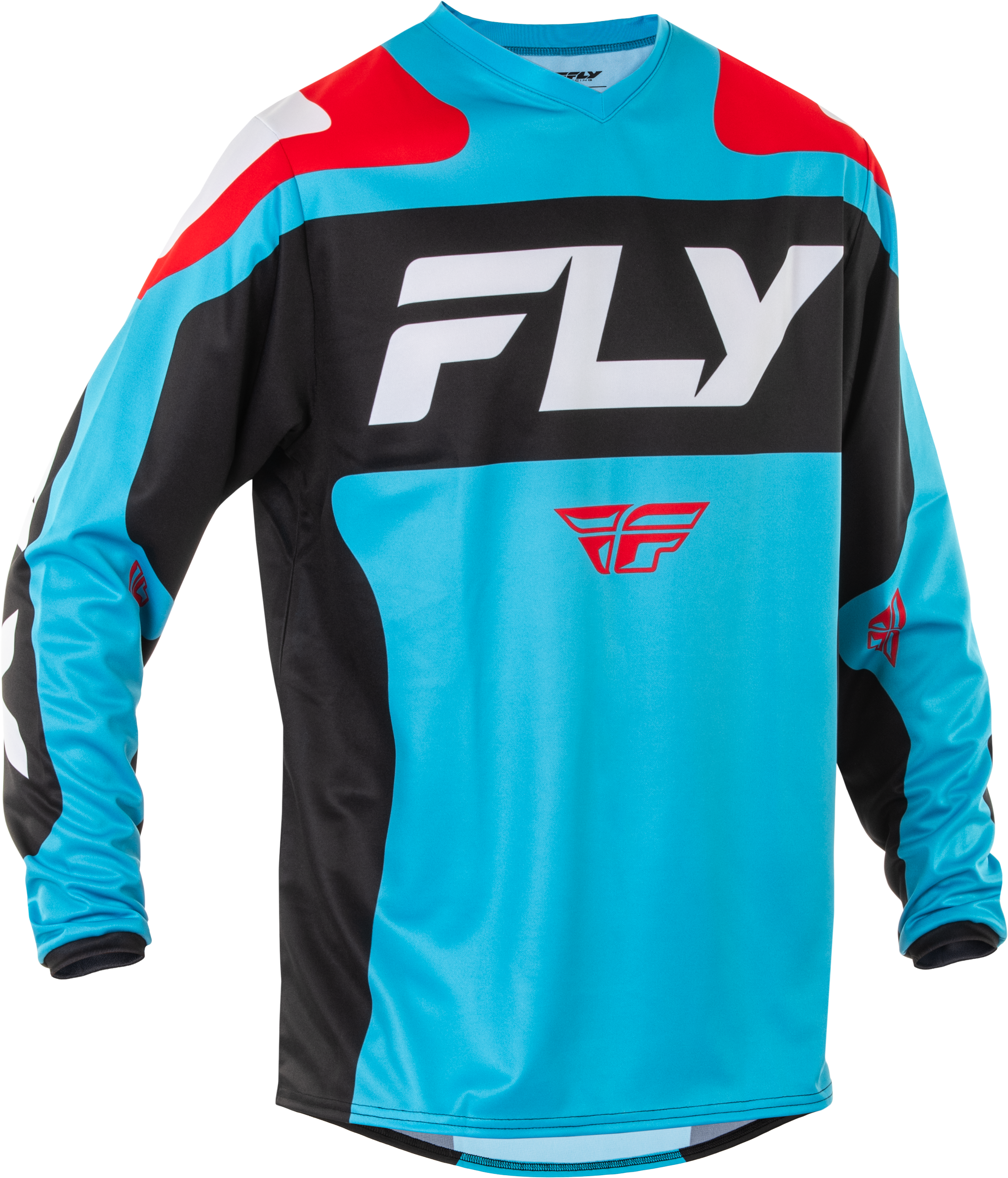 F 16 Jersey Cyan/Black/White Md