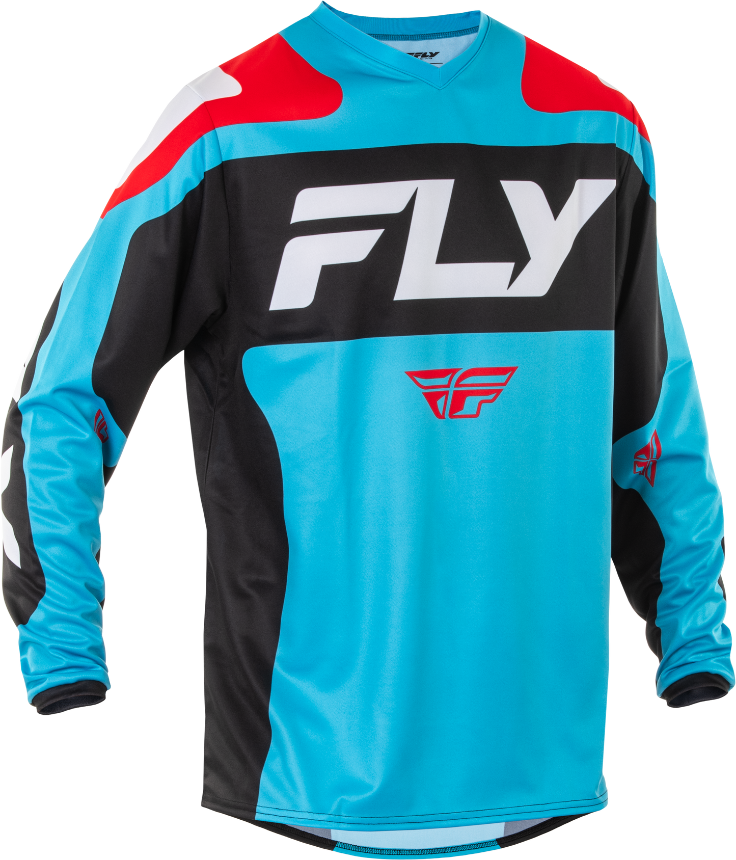 F 16 Jersey Cyan/Black/White Lg