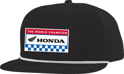 HONDA APPAREL Honda World Champ Hat - Black LEM25-H49
