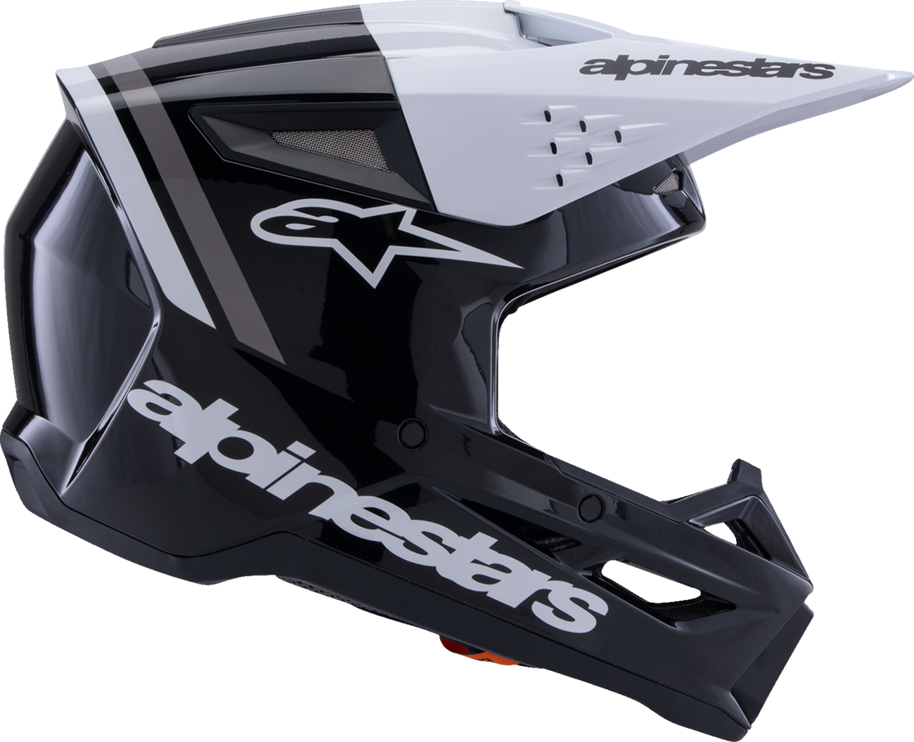 ALPINESTARS SM3 Helmet - Radium - Gloss Black/White/Gray - Small 8300826-1546-S