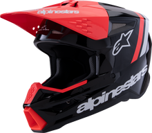 ALPINESTARS SM3 Helmet - Radium - Gloss Black/Red Fluo/White - XS 8300826-1553-XS