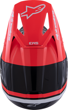 ALPINESTARS SM3 Helmet - Radium - Gloss Black/Red Fluo/White - Medium 8300826-1553-M