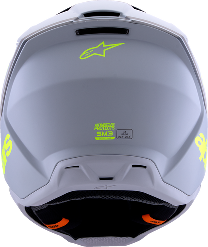 ALPINESTARS SM3 Helmet - Radium - Matte Gray/Black/Yellow Fluo - XS 8300826-9510-XS
