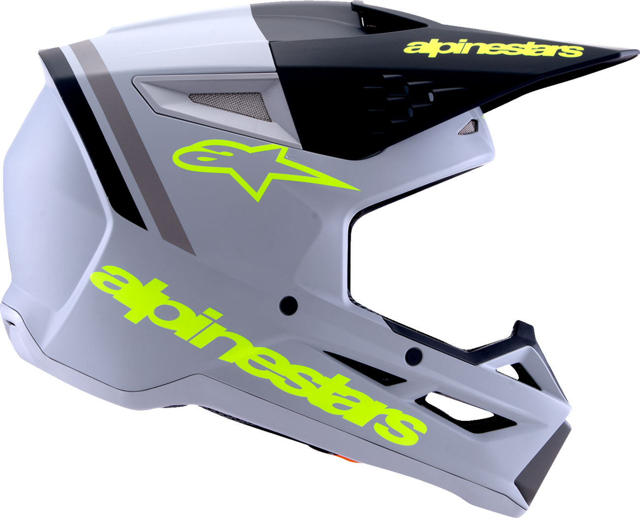 ALPINESTARS SM3 Helmet - Radium - Matte Gray/Black/Yellow Fluo - Small 8300826-9510-S