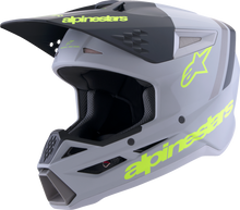 ALPINESTARS SM3 Helmet - Radium - Matte Gray/Black/Yellow Fluo - Large 8300826-9510-L