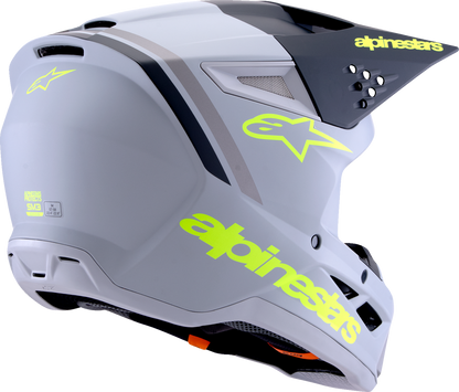 ALPINESTARS SM3 Helmet - Radium - Matte Gray/Black/Yellow Fluo - Small 8300826-9510-S