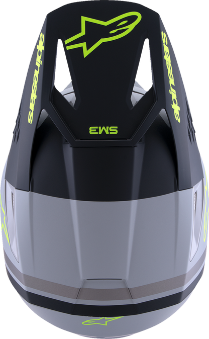 ALPINESTARS SM3 Helmet - Radium - Matte Gray/Black/Yellow Fluo - XL 8300826-9510-XL